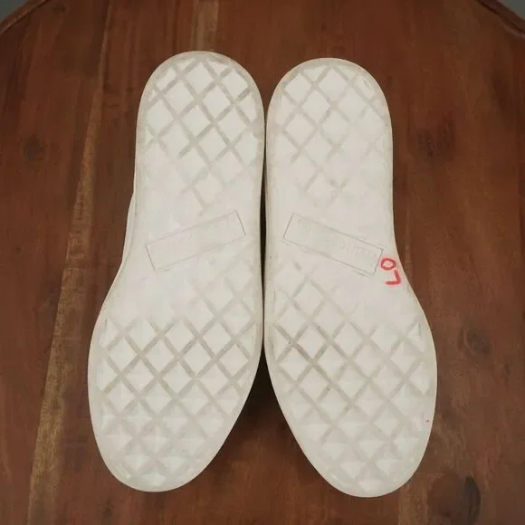 Franco Sarto Womens Lumiere Sneakers Shoes White Suede Mesh Lace Up 7.5M - Picture 9 of 10